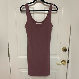 Abercrombie ribbed dress- mauve